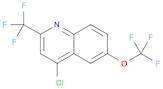 4-CHLORO-6-(TRIFLUOROMETHOXY)-2-(TRIFLUOROMETHYL)QUINOLINE