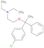 Ethanamine, 2-[1-(4-chlorophenyl)-1-phenylethoxy]-N,N-diethyl-