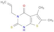 3-ALLYL-5,6-DIMETHYL-2-THIOXO-2,3-DIHYDROTHIENO[2,3-D]PYRIMIDIN-4(1H)-ONE