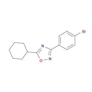 3-(4-BROMOPHENYL)-5-CYCLOHEXYL-1,2,4-OXADIAZOLE