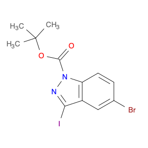 3-IODO-5-BROMO-1H-INDAZOLE-1-CARBOXYLIC ACID TERT-BUTYL ESTER