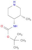 Carbamic acid, [(3R,4S)-3-methyl-4-piperidinyl]-, 1,1-dimethylethyl ester, rel-