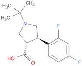 (3S,4R)-1-TERT-BUTYL-4-(2,4-DIFLUOROPHENYL)PYRROLIDINE-3-CARBOXYLIC ACID