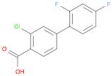 3-Chloro-2',4'-difluoro-[1,1'-biphenyl]-4-carboxylic acid