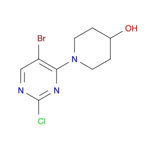 1-(5-Bromo-2-chloropyrimidin-4-yl)piperidin-4-ol