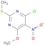 4-chloro-6-methoxy-2-(methylthio)-5-nitropyrimidine