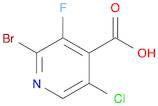 2-BroMo-5-chloro-3-fluoroisonicotinic acid