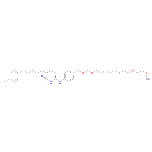 1-[[[[2-[2-[2-[2-Methoxyethoxy]ethoxy]ethoxy]ethoxy]carbonyl]oxy]methyl]-4-[N'-cyano-N''-[6-[4-chl…