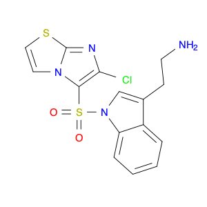 2-(1-((6-Chloroimidazo[2,1-b]thiazol-5-yl)sulfonyl)-1H-indol-3-yl)ethan-1-amine