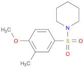 1-[(4-METHOXY-3-METHYLPHENYL)SULPHONYL]PIPERIDINE