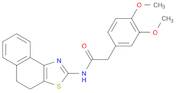 N-(4,5-dihydronaphtho[1,2-d]thiazol-2-yl)-2-(3,4-dimethoxyphenyl)acetamide