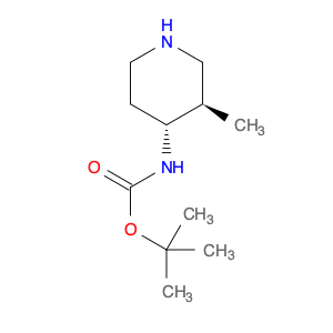 Carbamic acid, [(3R,4R)-3-methyl-4-piperidinyl]-, 1,1-dimethylethyl ester, rel-