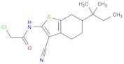 2-Chloro-N-(3-cyano-6-(tert-pentyl)-4,5,6,7-tetrahydrobenzo[b]thiophen-2-yl)acetamide