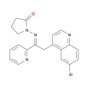 1-((2-(6-Bromoquinolin-4-yl)-1-(pyridin-2-yl)ethylidene)amino)pyrrolidin-2-one