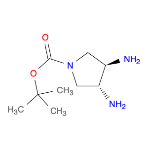 1-Pyrrolidinecarboxylicacid,3,4-diamino-,1,1-dimethylethylester,(3R,4R)-(9CI)