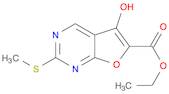 5-Hydroxy-2-methylsulfanyl-furo[2,3-d]pyrimidine-6-carboxylic acid ethyl ester