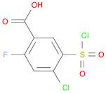 4-Chloro-5-(chlorosulfonyl)-2-fluorobenzoic acid