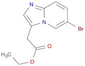 ethyl 2-(6-bromoH-imidazo[1,2-a]pyridin-3-yl)acetate