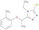 4-Ethyl-5-(1-(o-tolyloxy)ethyl)-4H-1,2,4-triazole-3-thiol