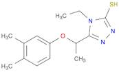 5-(1-(3,4-Dimethylphenoxy)ethyl)-4-ethyl-4H-1,2,4-triazole-3-thiol