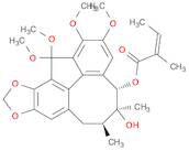 2-BUTENOIC ACID, 2-METHYL-, (5S,6S,7S,13AS)-5,6,7,8-TETRAHYDRO-6-HYDROXY-1,2,3,13-TETRAMETHOXY-6,7…