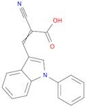 2-cyano-3-(1-phenylindol-3-yl)acrylate