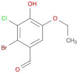 2-bromo-3-chloro-5-ethoxy-4-hydroxybenzaldehyde