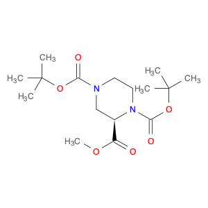 (R)-1,4-di-Boc-piperazine-2-carboxylic acid Methyl ester