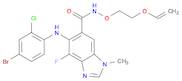 5-(4-broMo-2-chlorophenylaMino)-4-fluoro-1-Methyl-N-(2-(vinyloxy)ethoxy)-1H-benzo[d]iMidazole-6-ca…