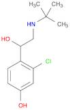 1-(2-chloro-4-hydroxyphenyl)-tert-butylaminoethanol