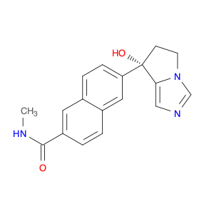 6-[(7S)-7-Hydroxy-6,7-dihydro-5H-pyrrolo[1,2-c]imidazol-7-yl]-N-methyl-2-naphthalenecarboxamide