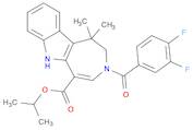 3-(3,4-Difluorobenzoyl)-1,2,3,6-tetrahydro-1,1-dimethylazepino[4,5-b]indole-5-carboxylic acid 1-me…