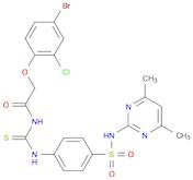 2-(4-broMo-2-chlorophenoxy)-N-(4-(N-(4,6-diMethylpyriMidin-2-yl)sulfaMoyl)phenylcarbaMothioyl)acet…