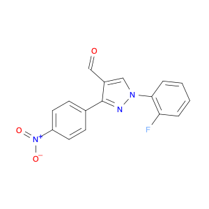 1-(2-FLUOROPHENYL)-3-(4-NITROPHENYL)-1H-PYRAZOLE-4-CARBALDEHYDE