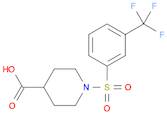 1-((3-(Trifluoromethyl)phenyl)sulfonyl)piperidine-4-carboxylic acid