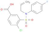 3-[ALLYL-(4-FLUORO-PHENYL)-SULFAMOYL]-4-CHLORO-BENZOIC ACID