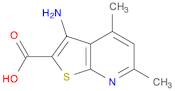 3-AMINO-4,6-DIMETHYLTHIENO[2,3-B]PYRIDINE-2-CARBOXYLIC ACID