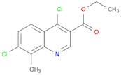 4,7-DICHLORO-8-METHYLQUINOLINE-3-CARBOXYLIC ETHYL ESTER