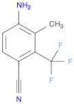 Benzonitrile, 4-amino-3-methyl-2-(trifluoromethyl)- (9CI)