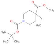 1,4-Piperidinedicarboxylic acid, 4-ethyl-, 1-(1,1-dimethylethyl) 4-methyl ester