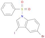 5-Bromo-3-iodo-1-(phenylsulfonyl)indole