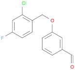 3-[(2-CHLORO-4-FLUOROBENZYL)OXY]BENZALDEHYDE