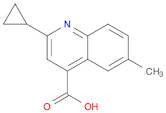 4-Quinolinecarboxylicacid,2-cyclopropyl-6-methyl-(9CI)