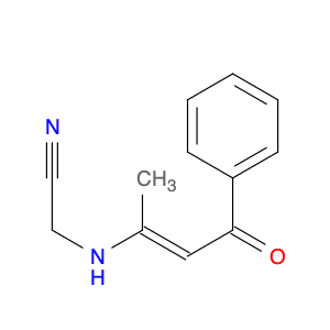 2-[(1-METHYL-3-OXO-3-PHENYL-1-PROPENYL)AMINO]ACETONITRILE