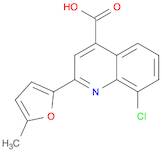 8-CHLORO-2-(5-METHYL-2-FURYL)QUINOLINE-4-CARBOXYLIC ACID