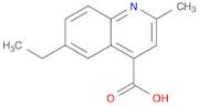 4-Quinolinecarboxylicacid,6-ethyl-2-methyl-(9CI)