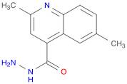 2,6-Dimethylquinoline-4-carbohydrazide