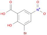 3-bromo-2-hydroxy-5-nitrobenzoic acid