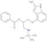 2-PROPANOL, 1-[(1,1-DIMETHYLETHYL)AMINO]-3-[(2-METHYL-1H-INDOL-4-YL)OXY]-, BENZOATE (ESTER)