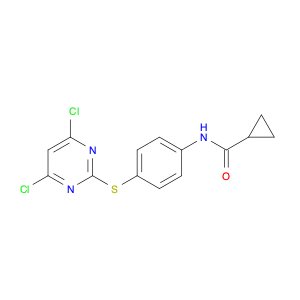 Cyclopropanecarboxylic acid [4-(4,6-dichloropyrimidin-2-ylsulfanyl)phenyl]amide